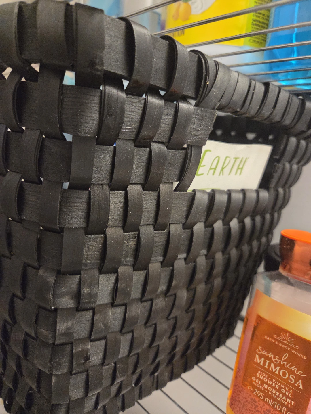 Black Woven Storage Basket - photo 3