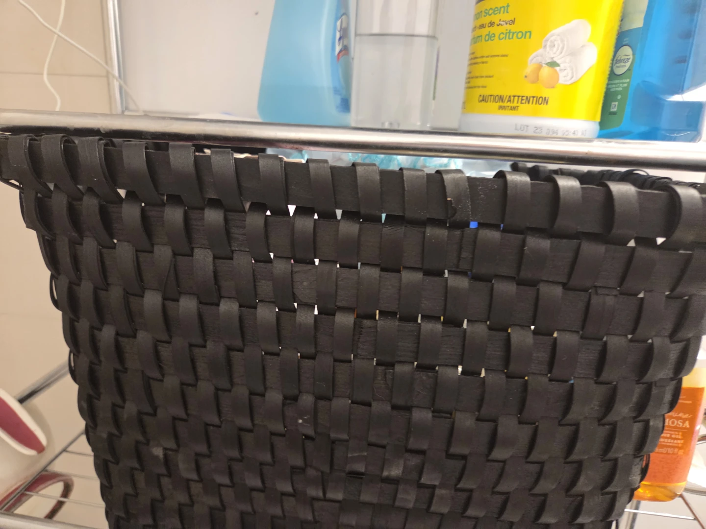 Black Woven Storage Basket - photo 4