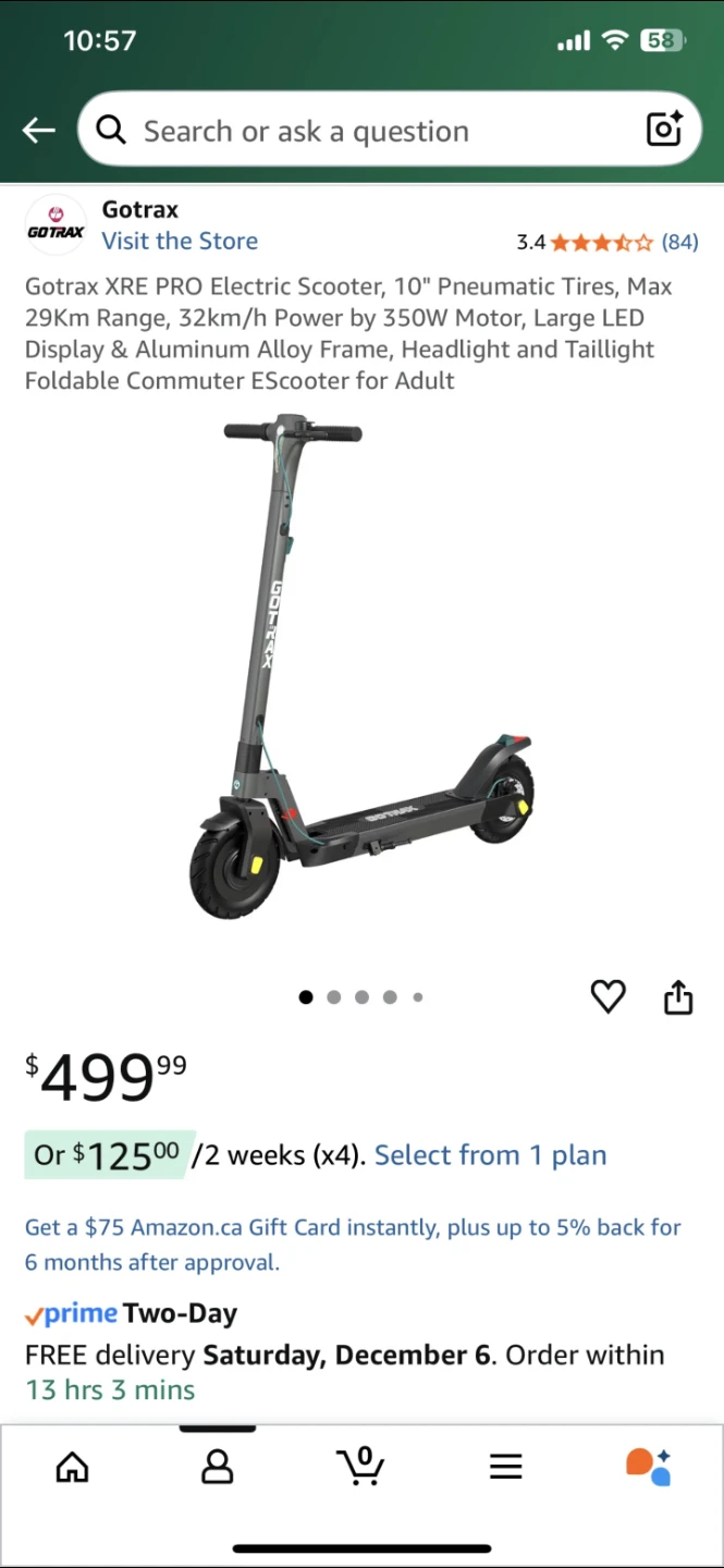 Gotrax electric scooter