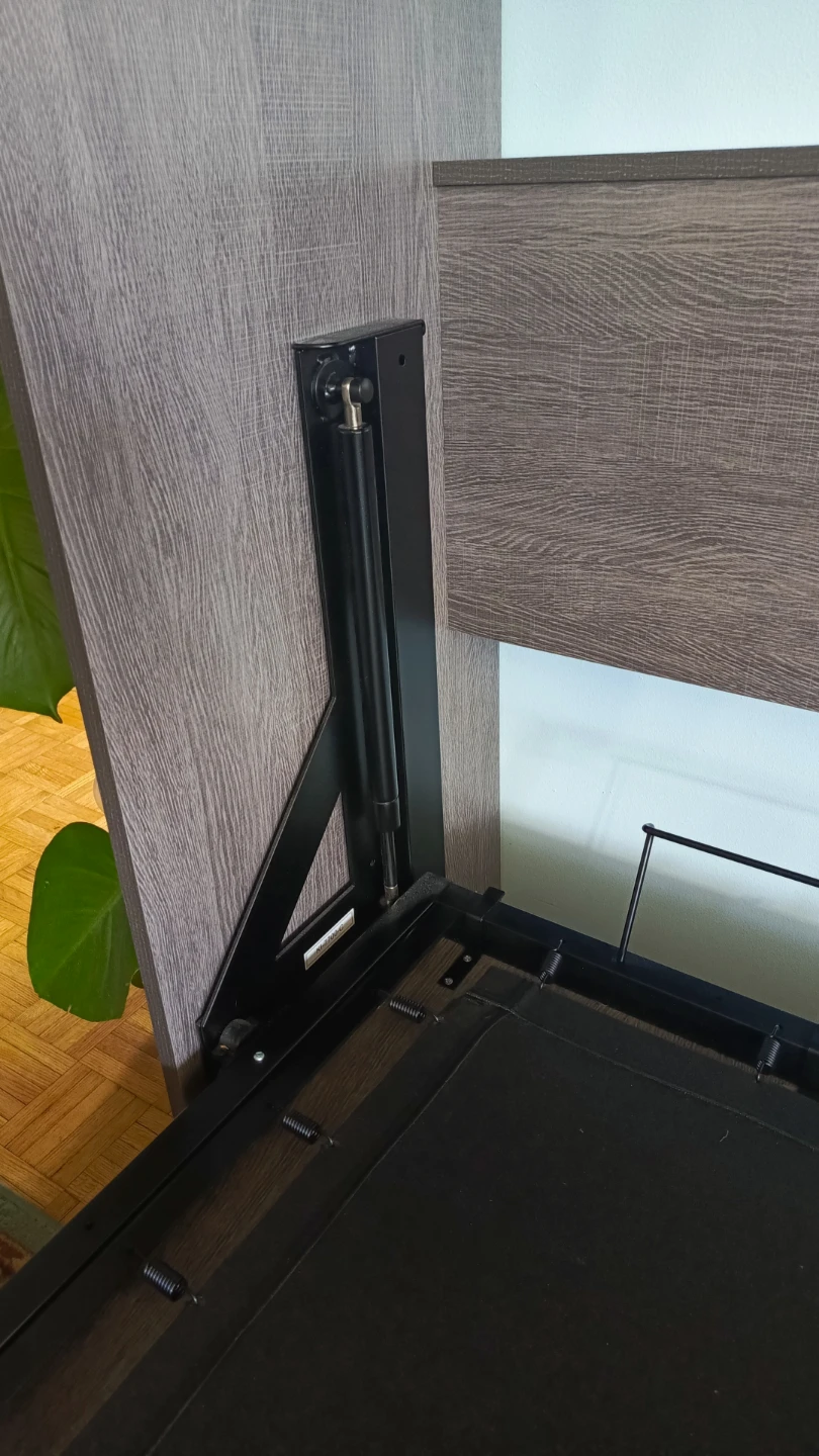 Murphy Bed with Shelving Unit and mattress. - photo 4