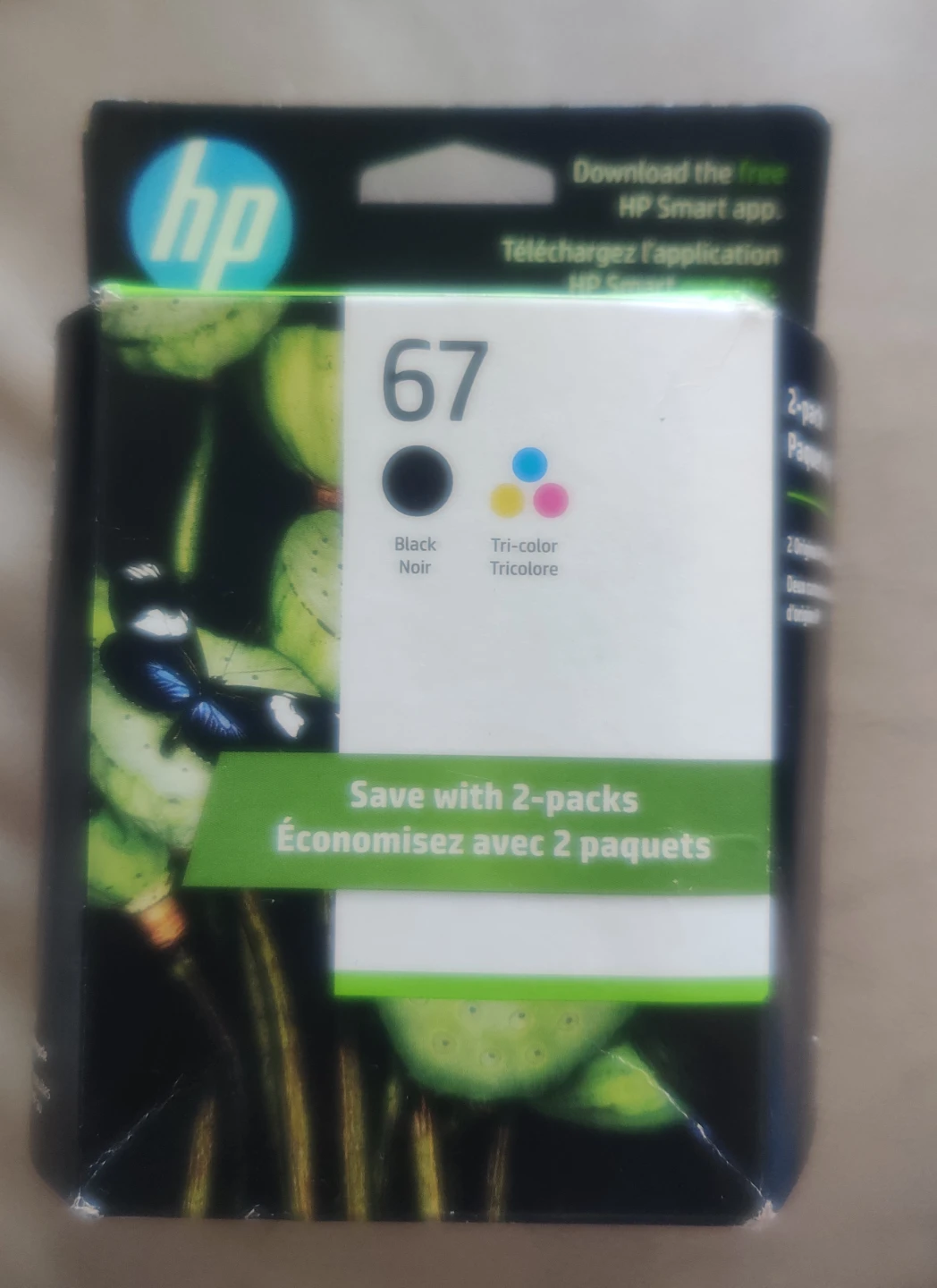 HP 67 Black & Tri-Colour Ink Cartridge 2-Pack