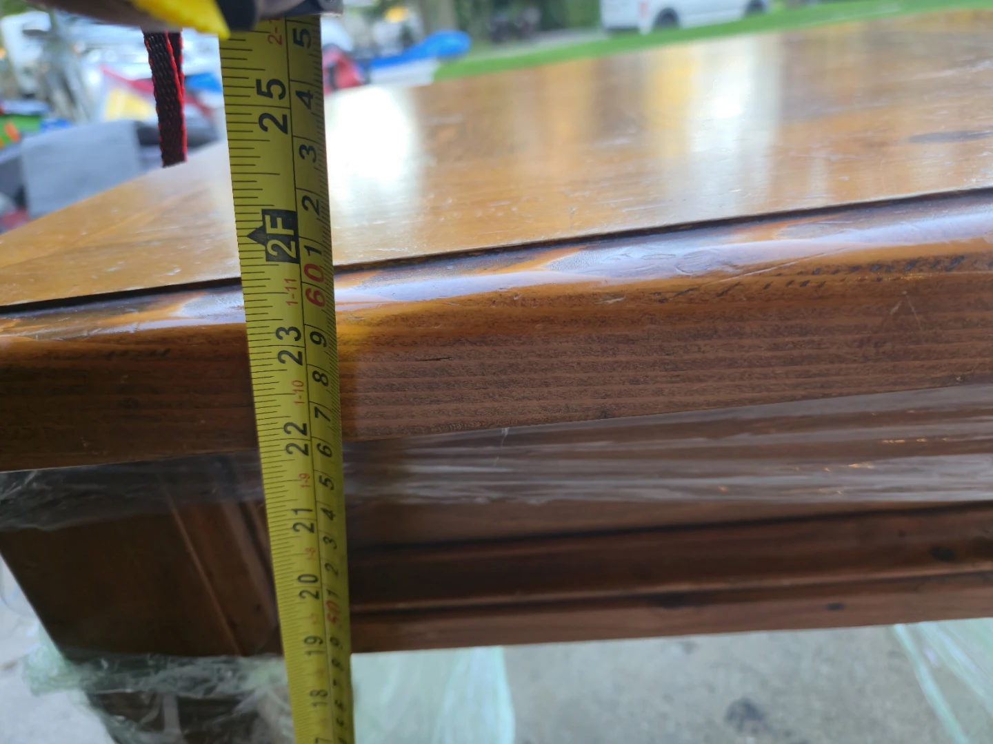 Solid Wood End Table – 24" x 24" - photo 3