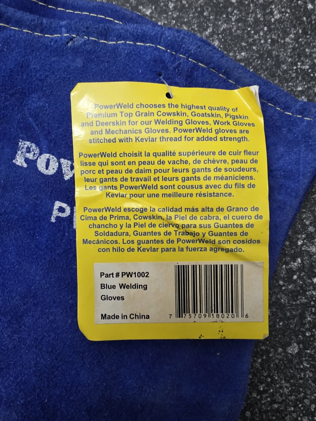 PowerWeld PW1002 Blue Welding Gloves - photo 3