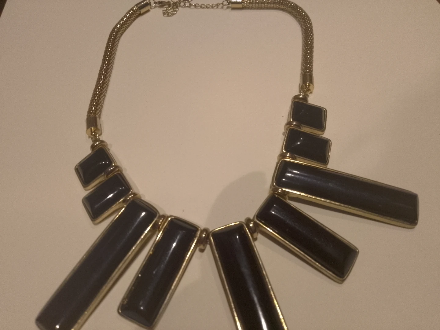 Statement Necklace - Gold & Black ⚽