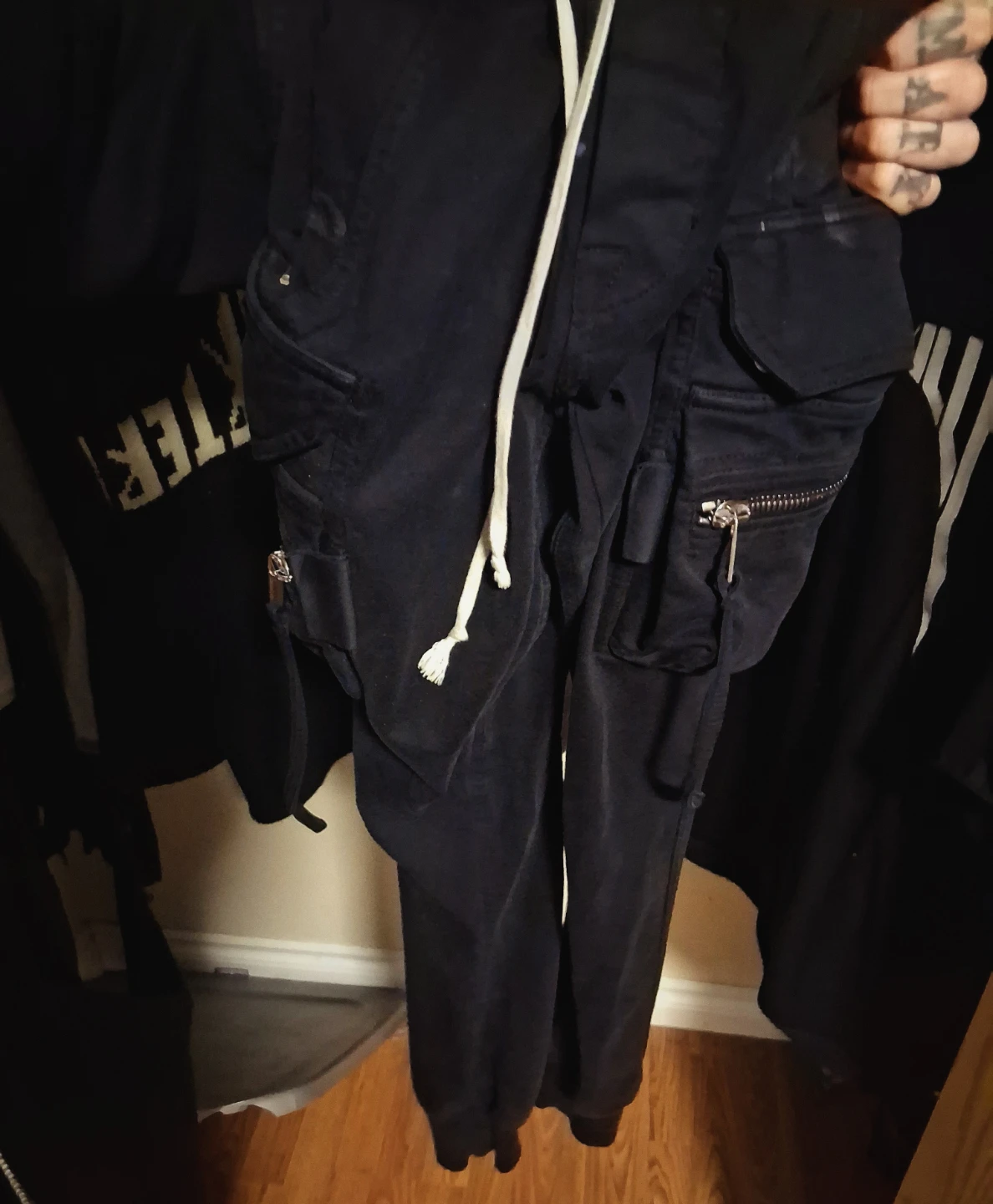 Rick Owens Cargo Pants Black