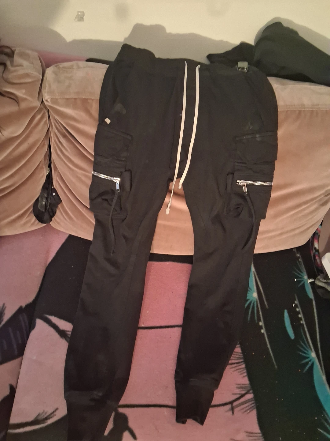 Rick Owens Cargo Pants Black - photo 2
