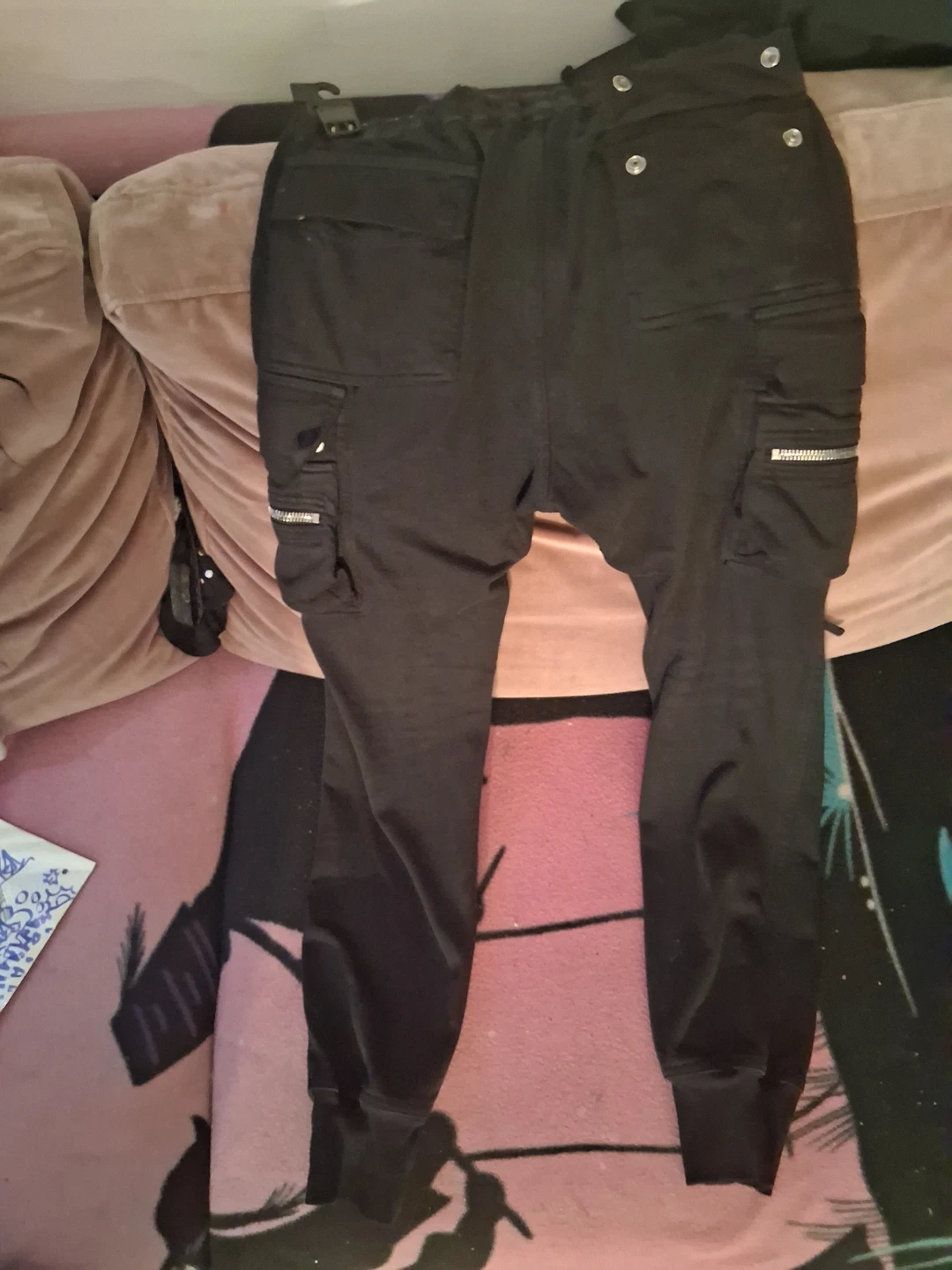 Rick Owens Cargo Pants Black - photo 3