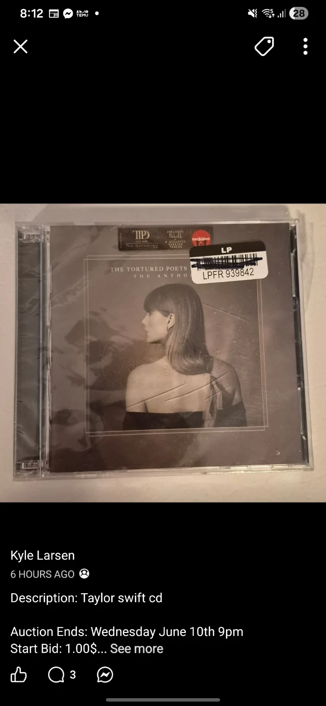 Taylor Swift The Tortured Poets CD