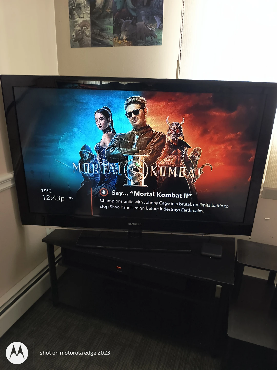 Samsung 52" 1080P TV with Fire stick and soundbar