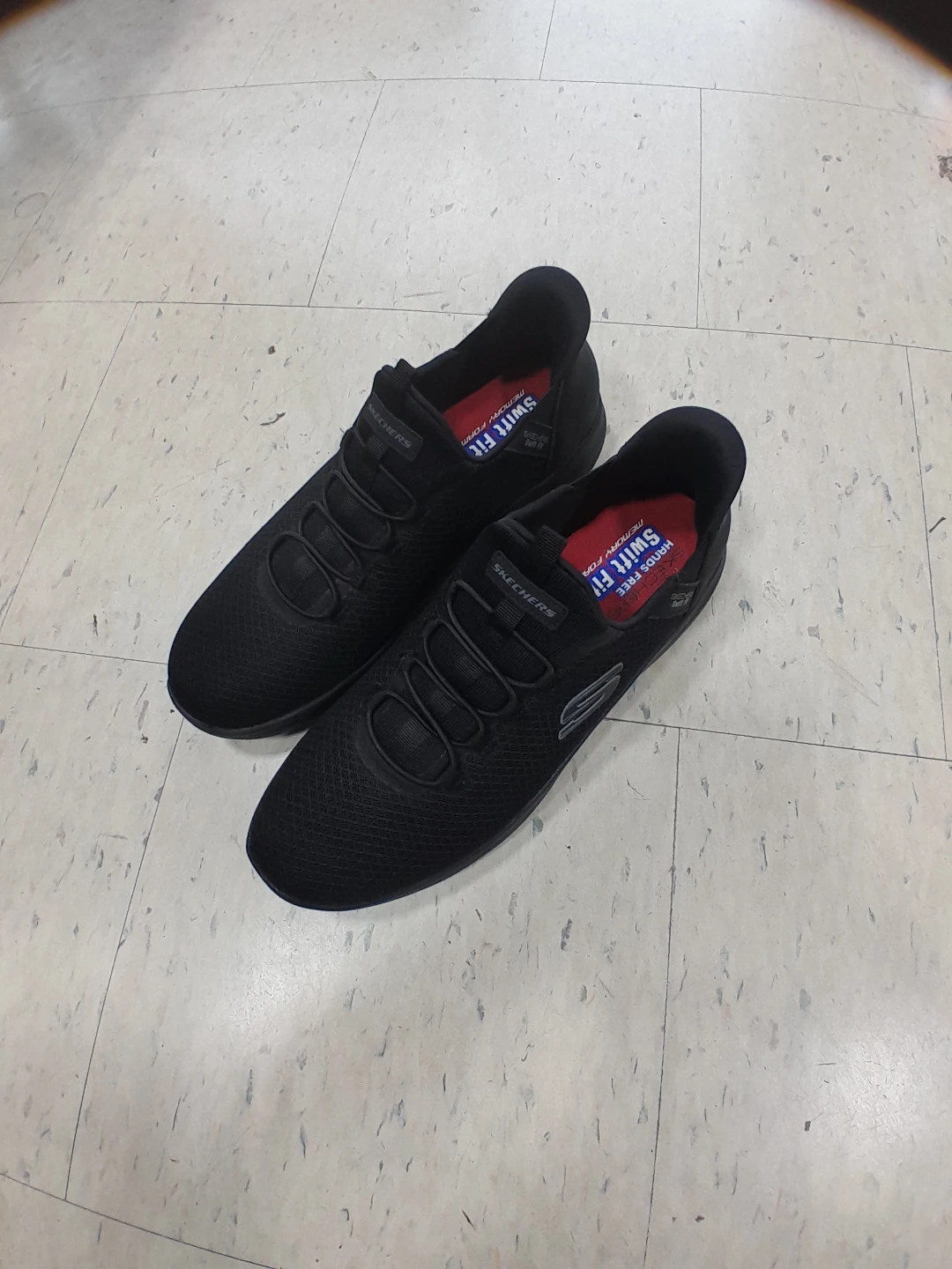 Skechers Women's Black Slip-On Sneakers Elite Size 13