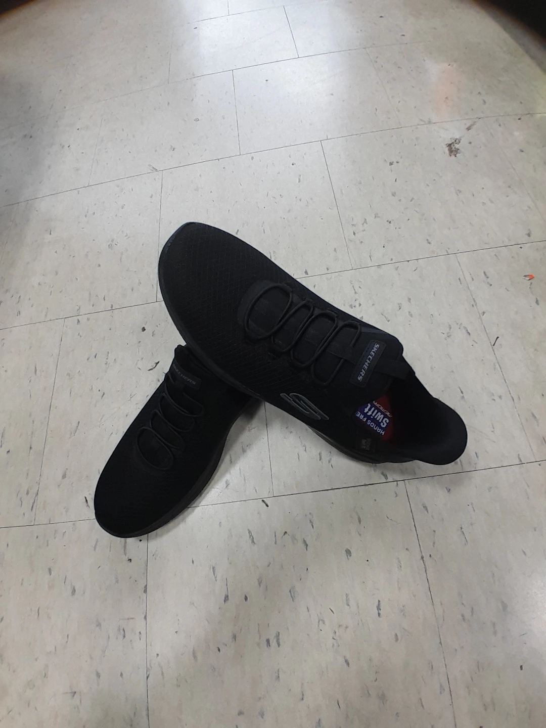 Skechers Women's Black Slip-On Sneakers Elite Size 13 - photo 2