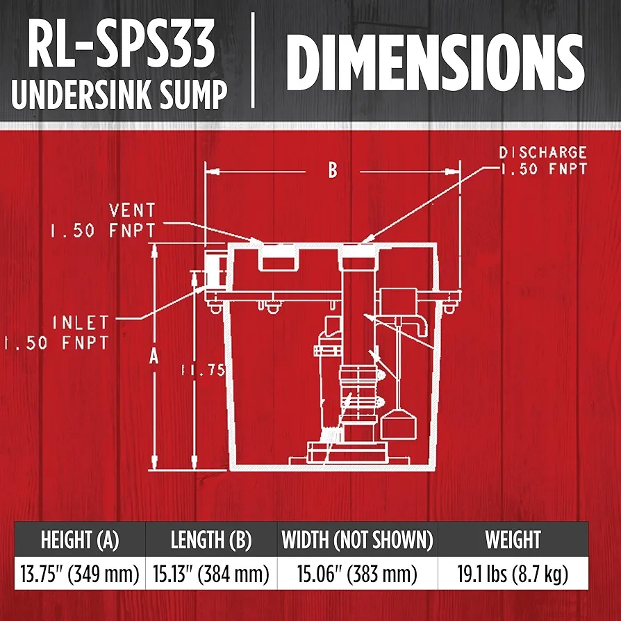 RL-SPS33 Undersink Sump Pump - photo 3