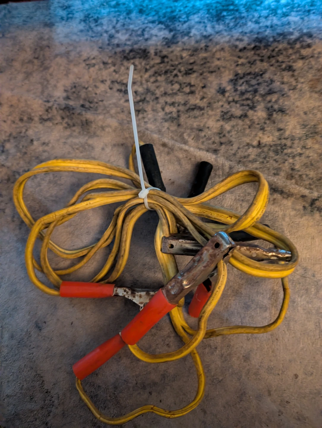 Yellow Jumper Cables with Alligator Clips
