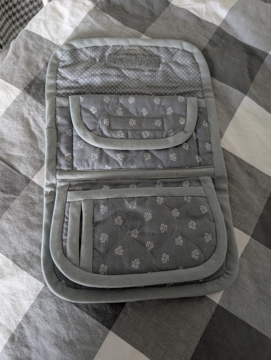 Quilted Grey Wallet/Organizer - photo 4