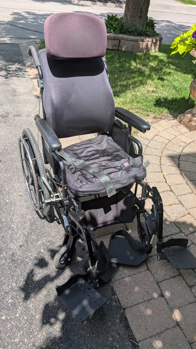 Black Mobility Wheelchair with Headrest - photo 5