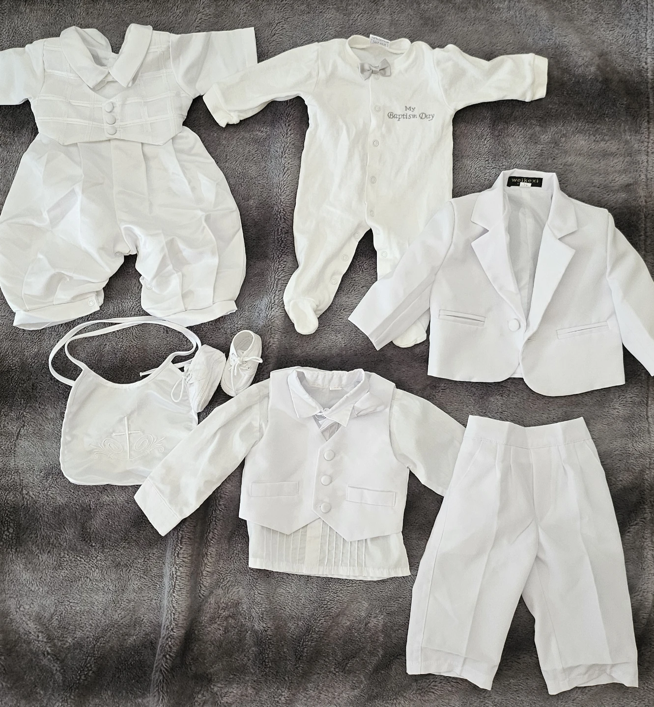 Baby Boy Baptism Outfit Set