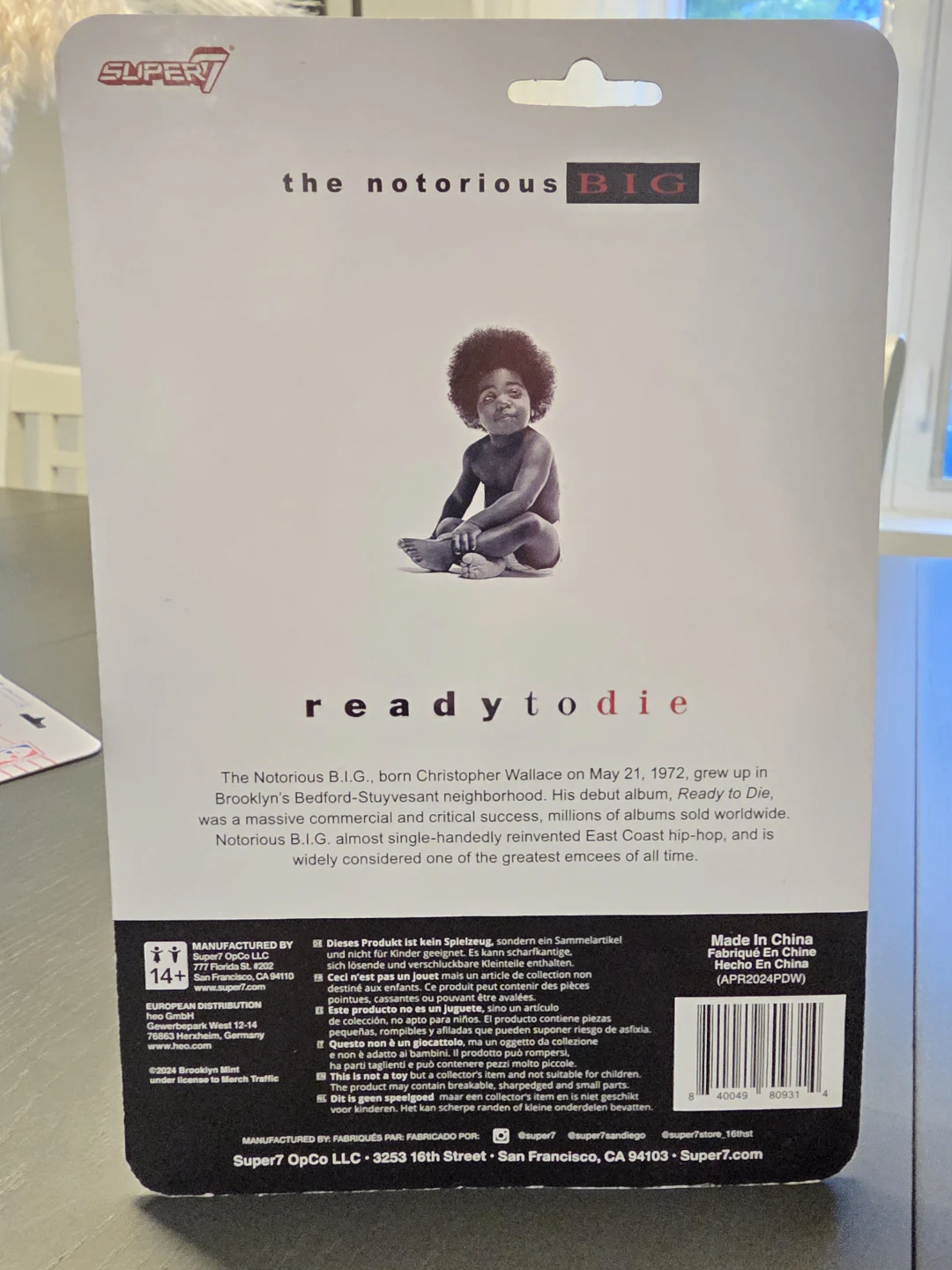 Super7 The Notorious B.I.G. Ready to Die ReAction Figure - photo 2