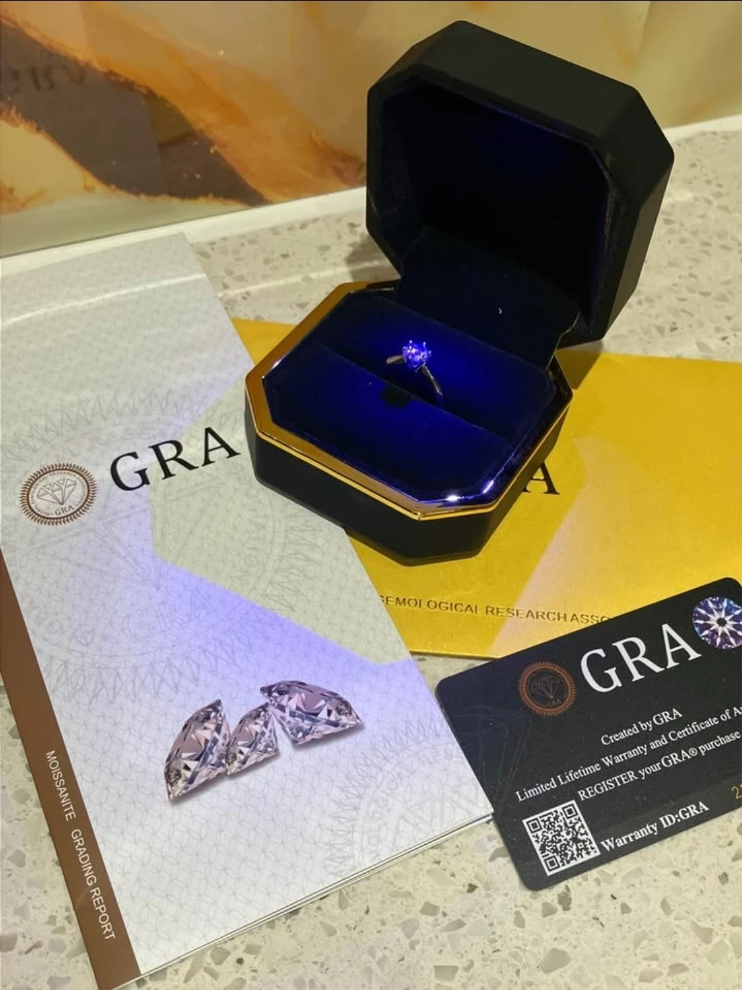VVS1 Engagment Ring with GRA Certificate - photo 3