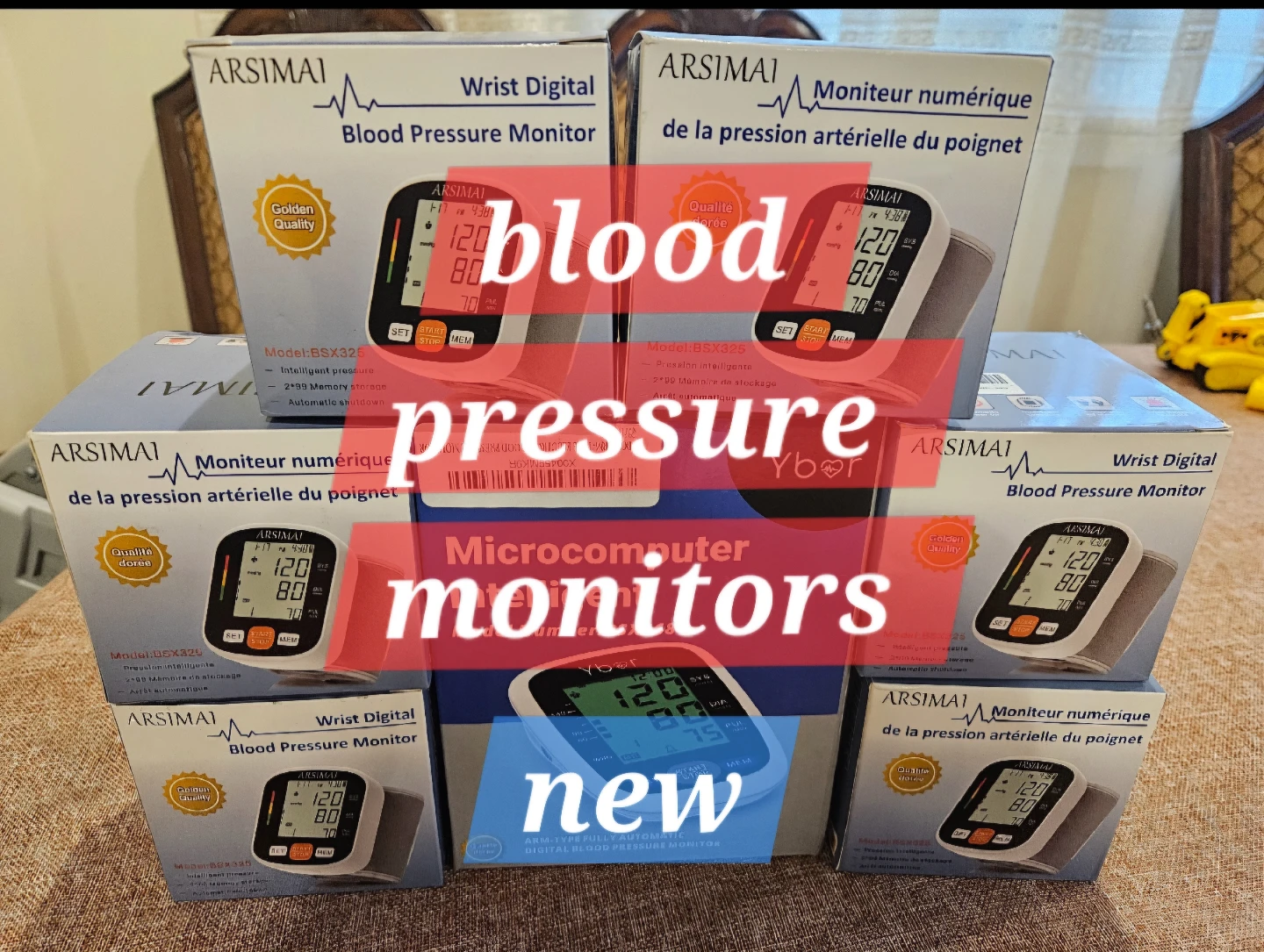 Arsimai Wrist Digital Blood Pressure Monitor (New)