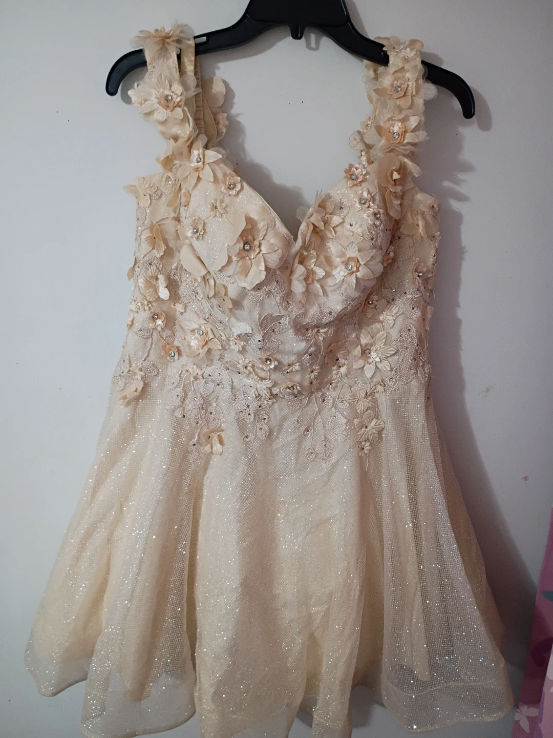 Women's Beaded Floral Embellished Formal Dress