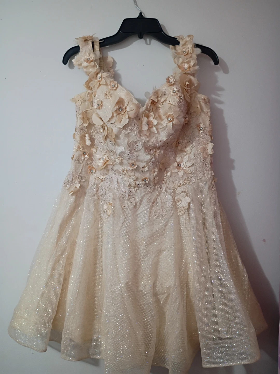 Women's Beaded Floral Embellished Formal Dress - photo 3