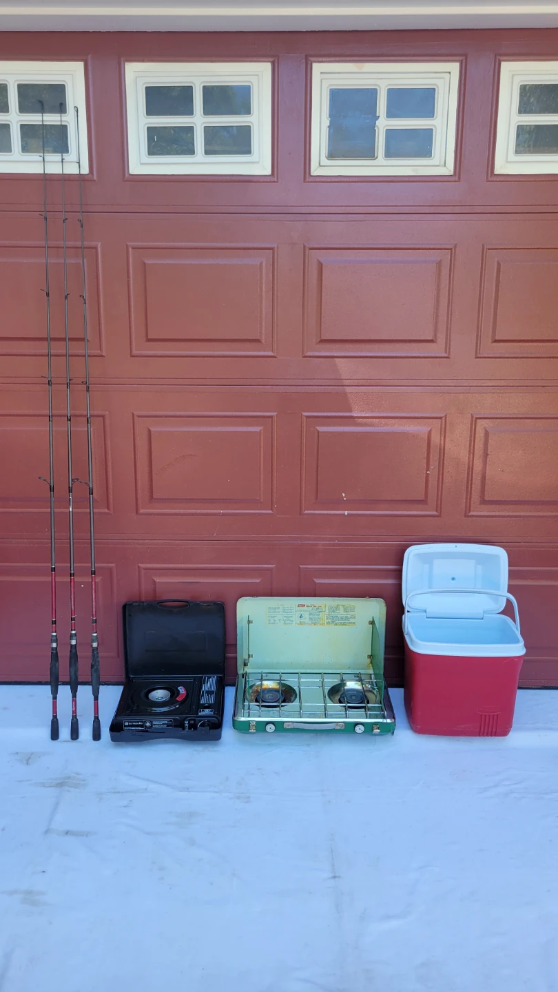 CAMPING- boat, oars, tent, stove + - photo 2