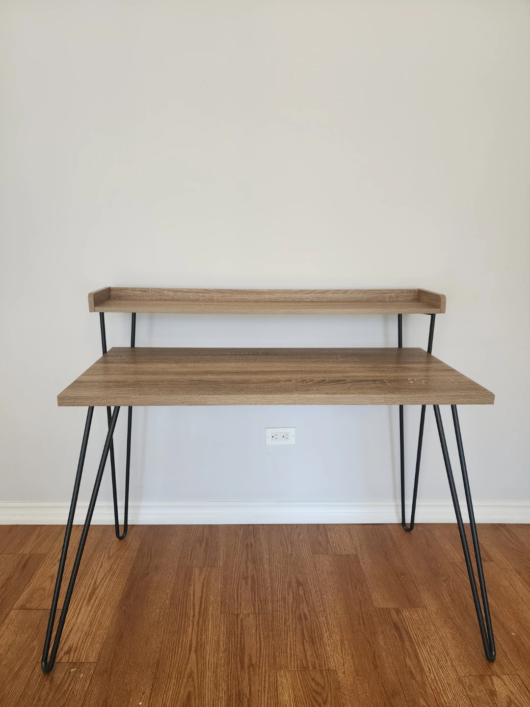 Industrial Style Desk with Hairpin Legs