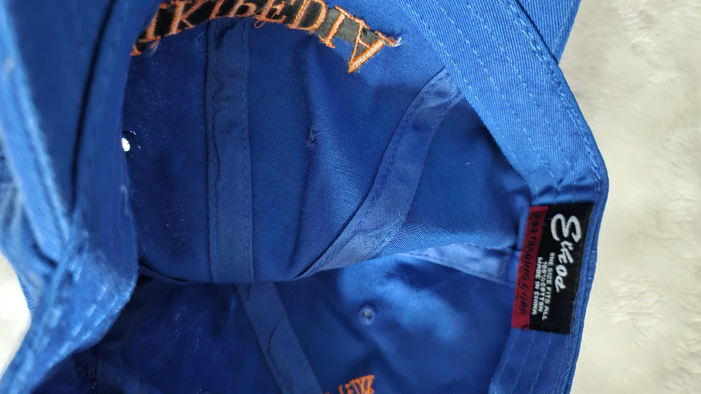 Blue Wikipedia Editor Baseball Cap ⚽ - photo 3