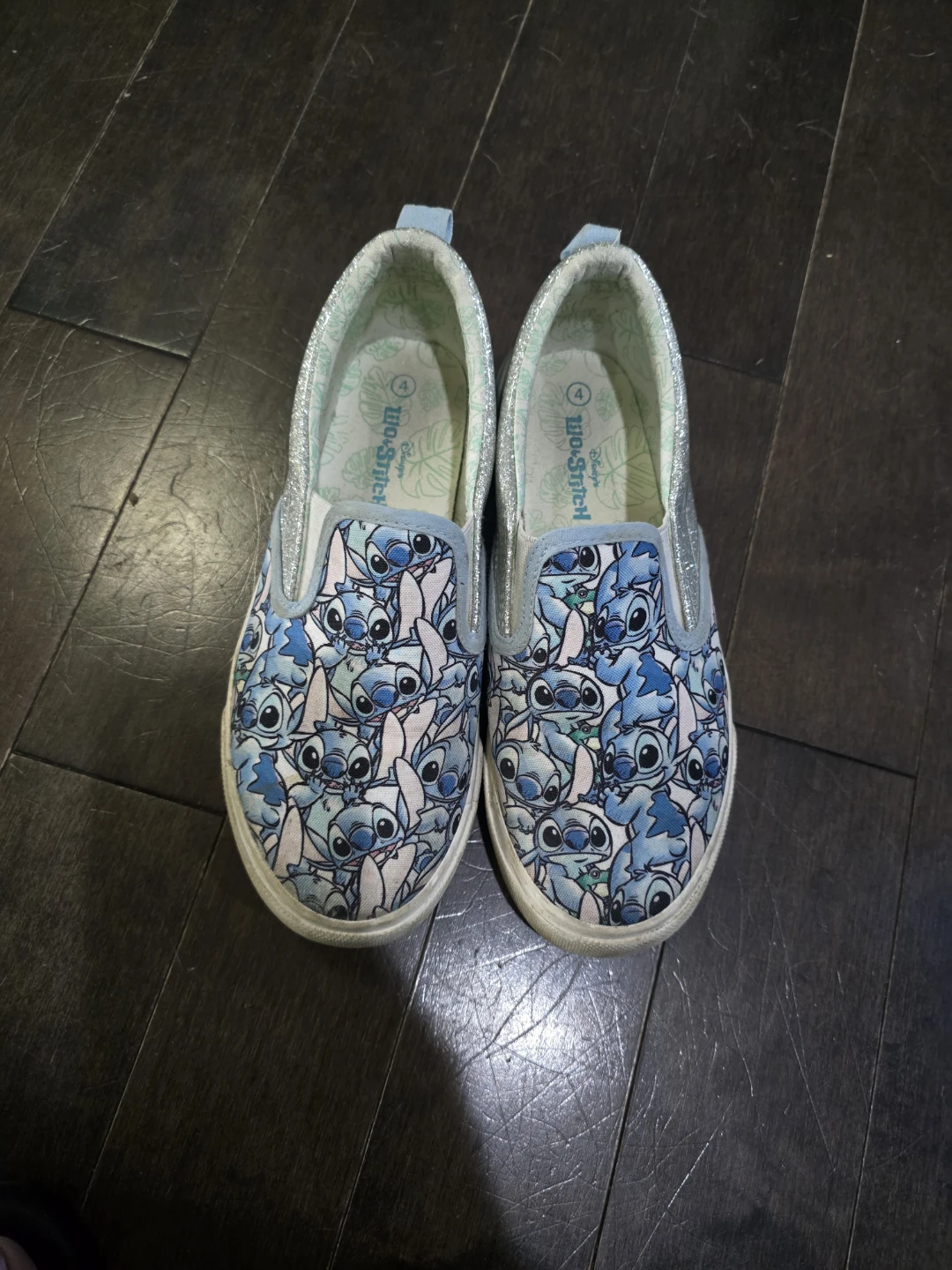 Disney Stitch Slip-On Shoes Size 4