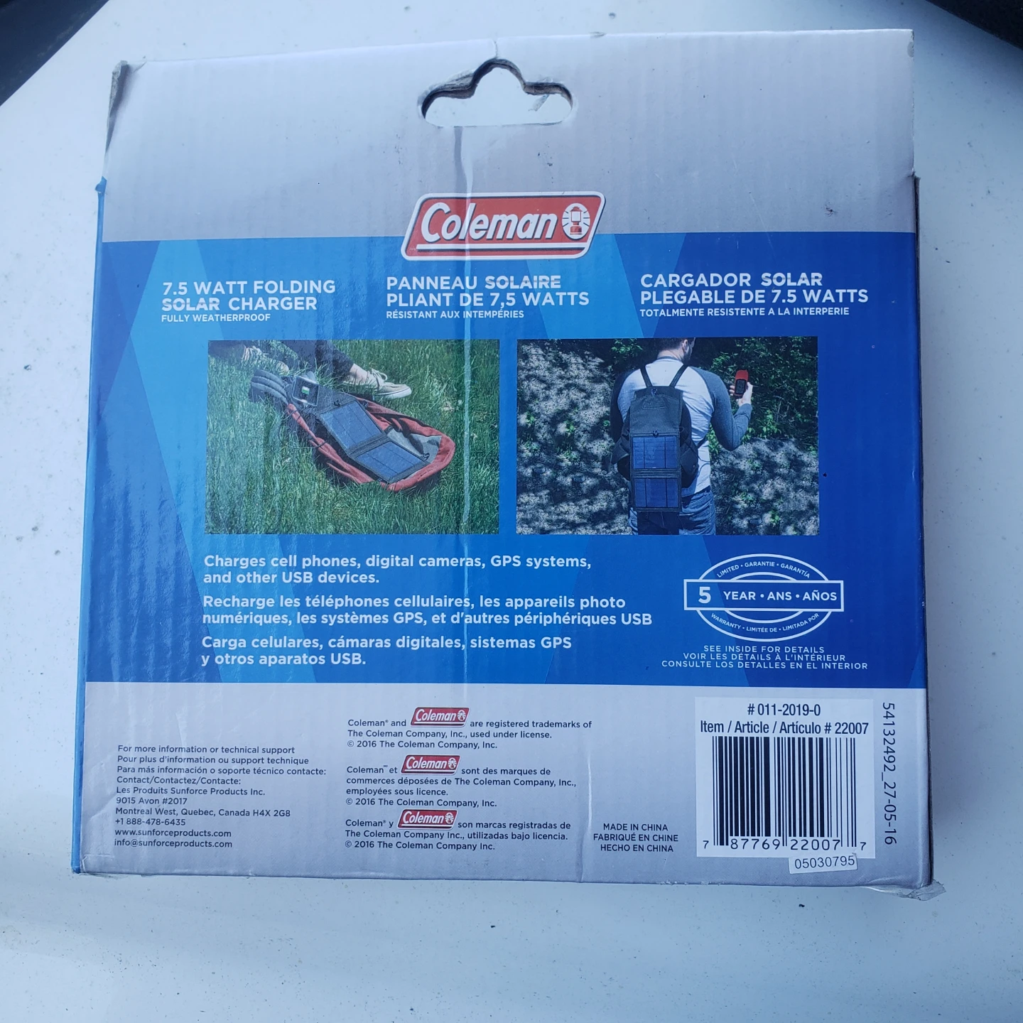 Coleman 7.5 Watt Folding Solar Charger - photo 2