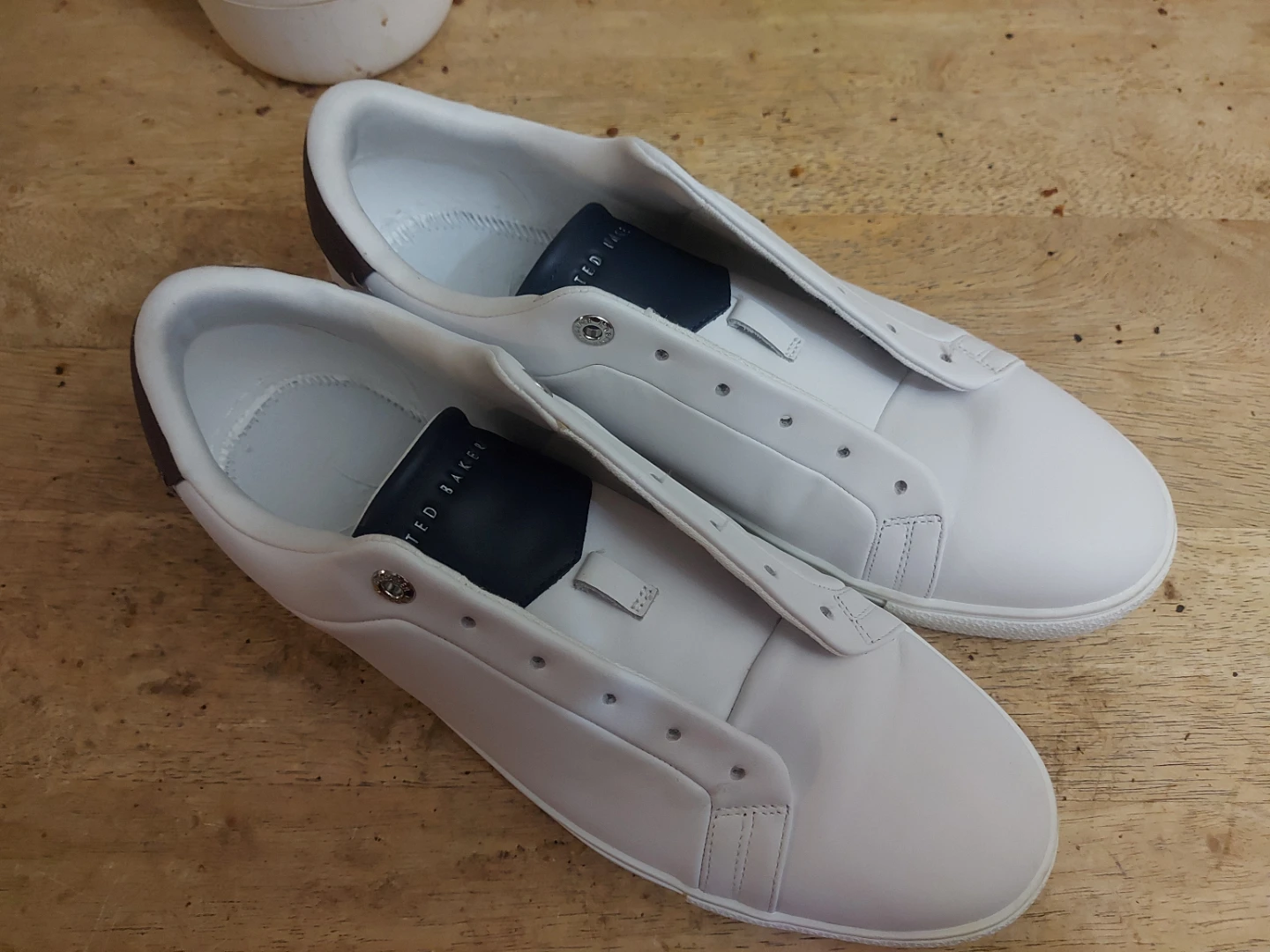 Ted Baker White Leather Sneakers