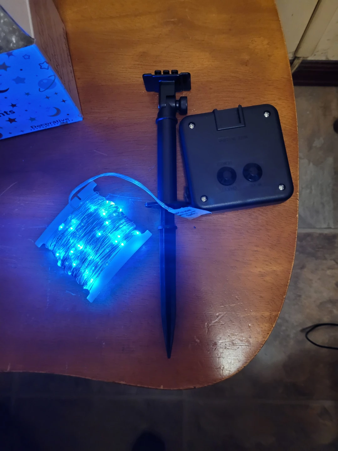 Blue Solar String Lights set of 2 92ft total