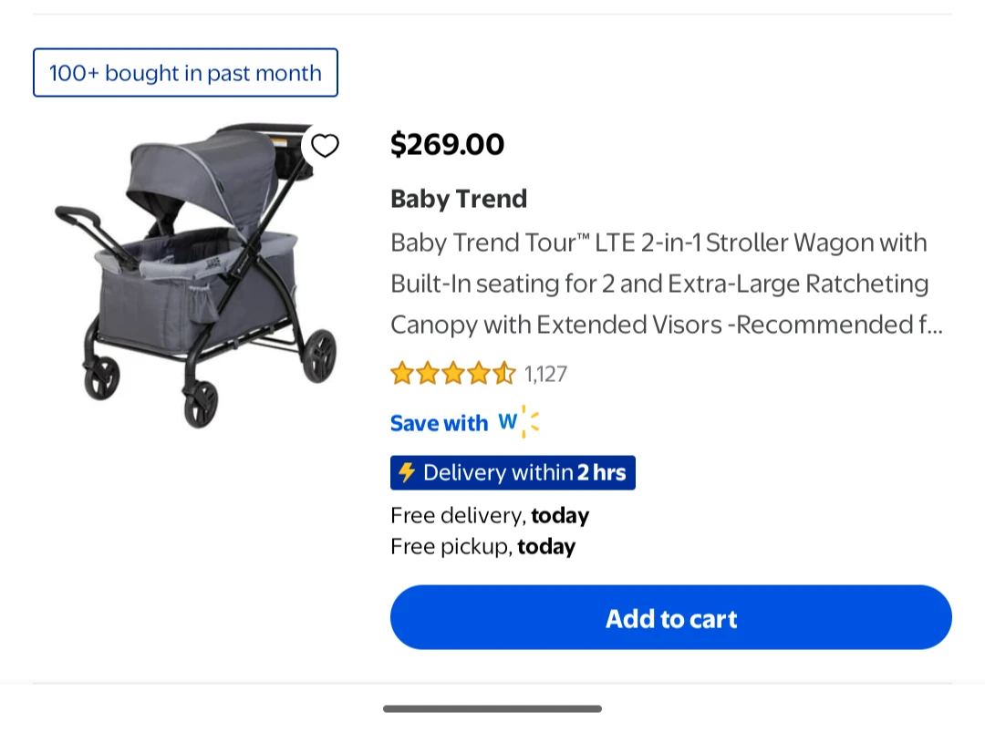 Baby Trend Tour LTE Stroller Wagon - photo 5