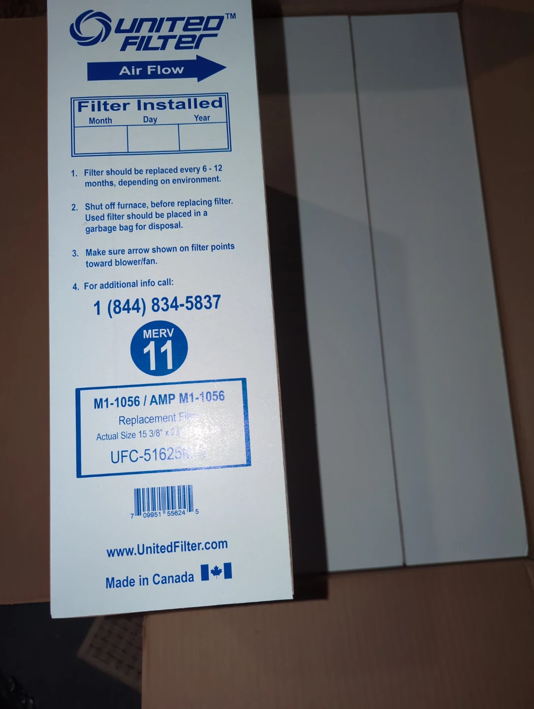 Furnace filter, 3 pack, never used - photo 4