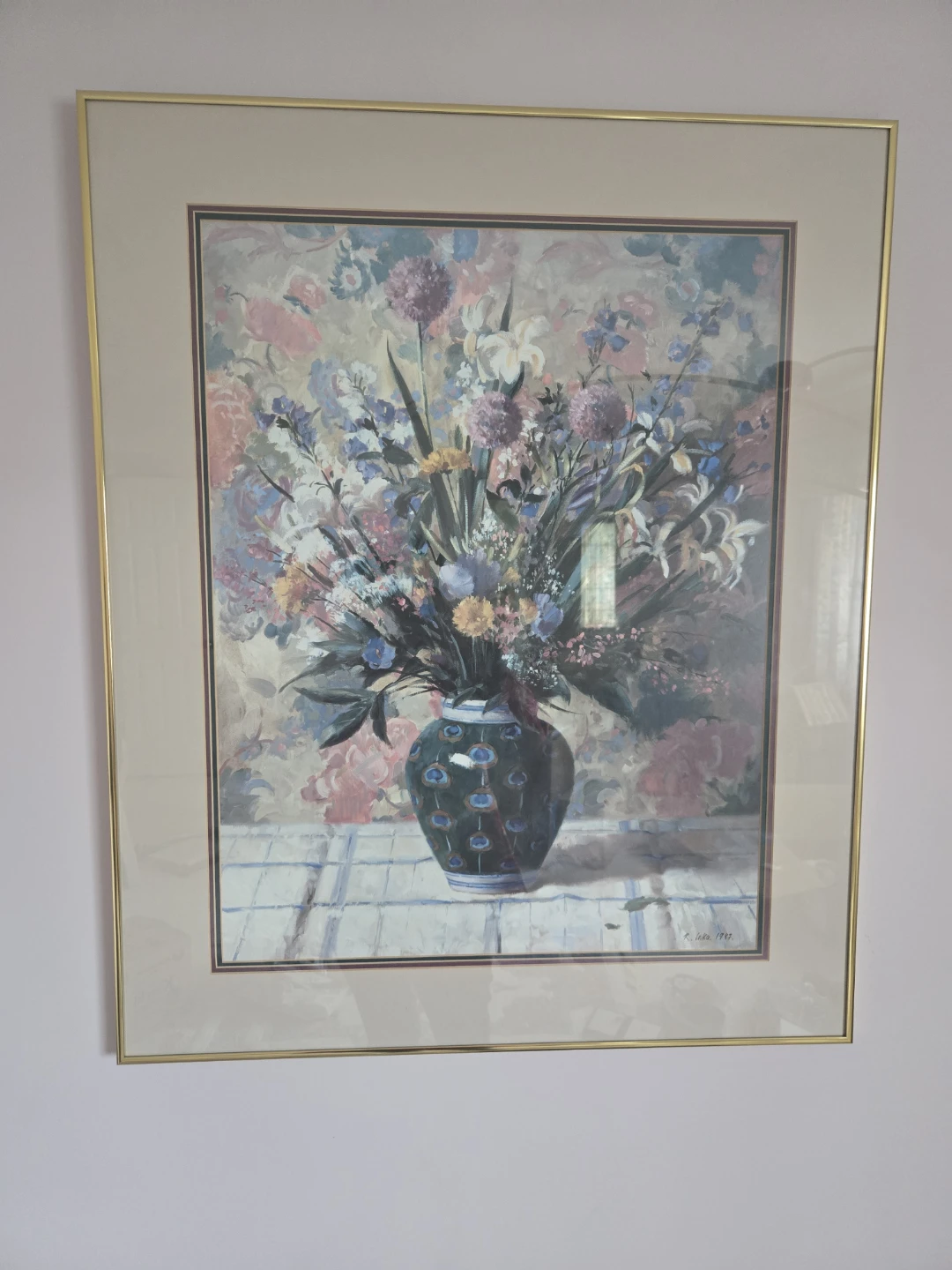 Set of 4 Framed Art Print - Still Life Flowers - photo 4