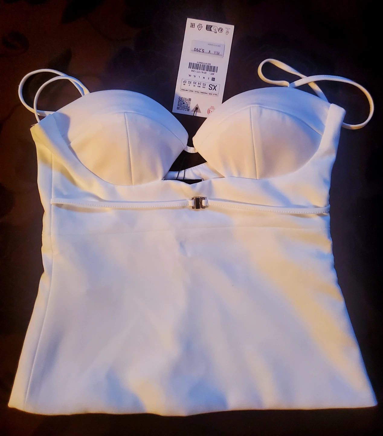 White Corset Top - Zara - Size XS
