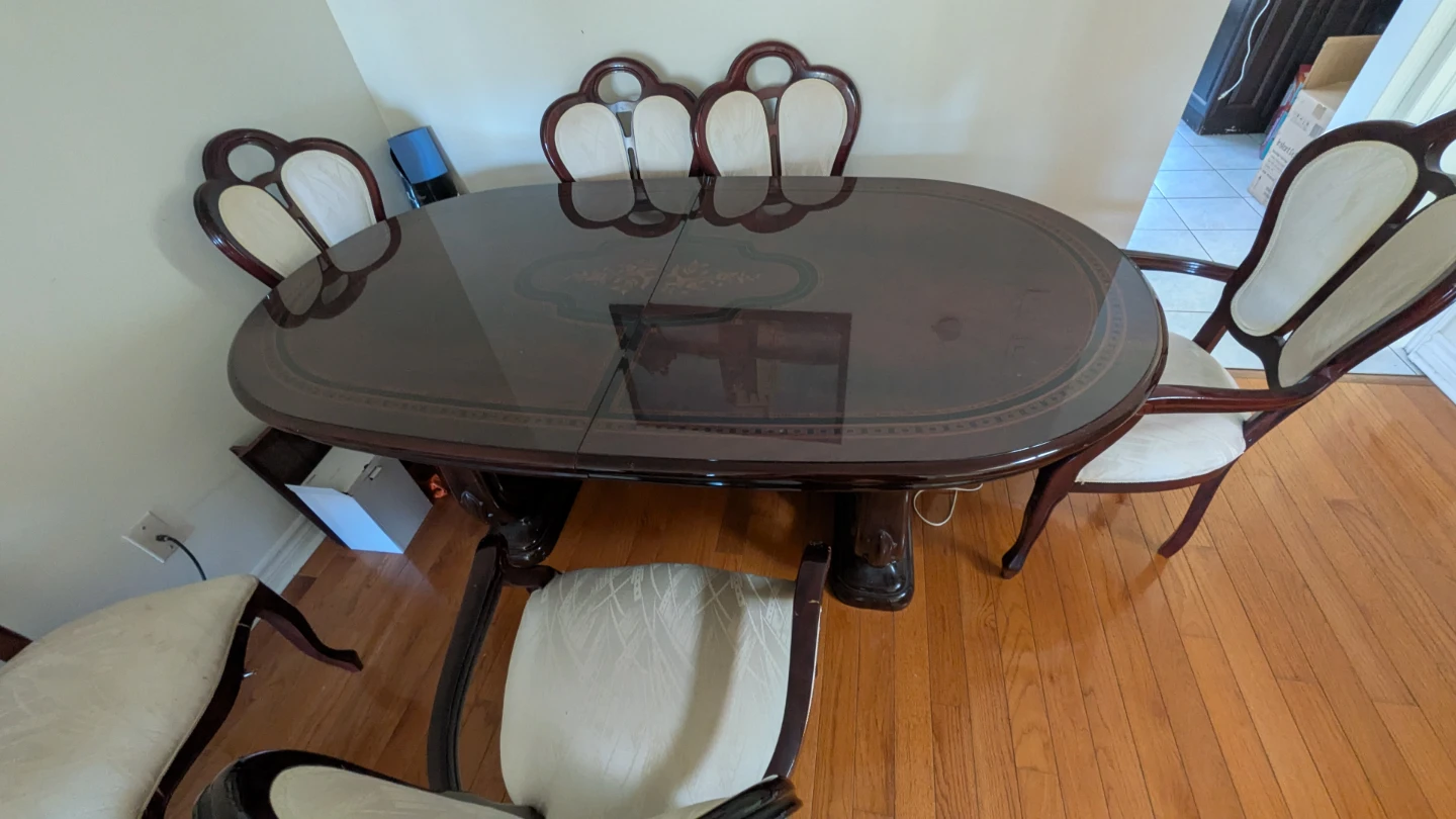 Oval Dining Table with Chairs
