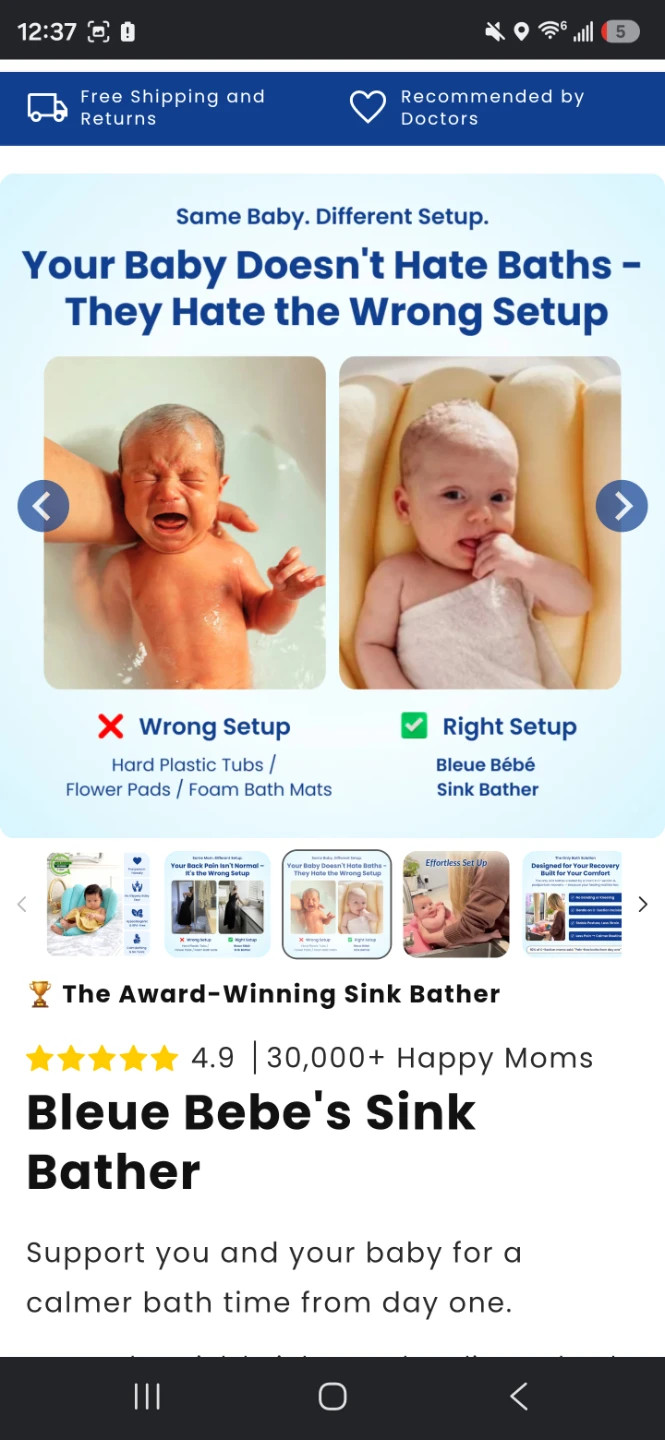 Bleu Bebe Baby Sink Bather Pillow - photo 4