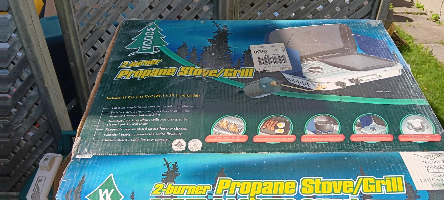 Woods 2-Burner Propane Stove/Grill