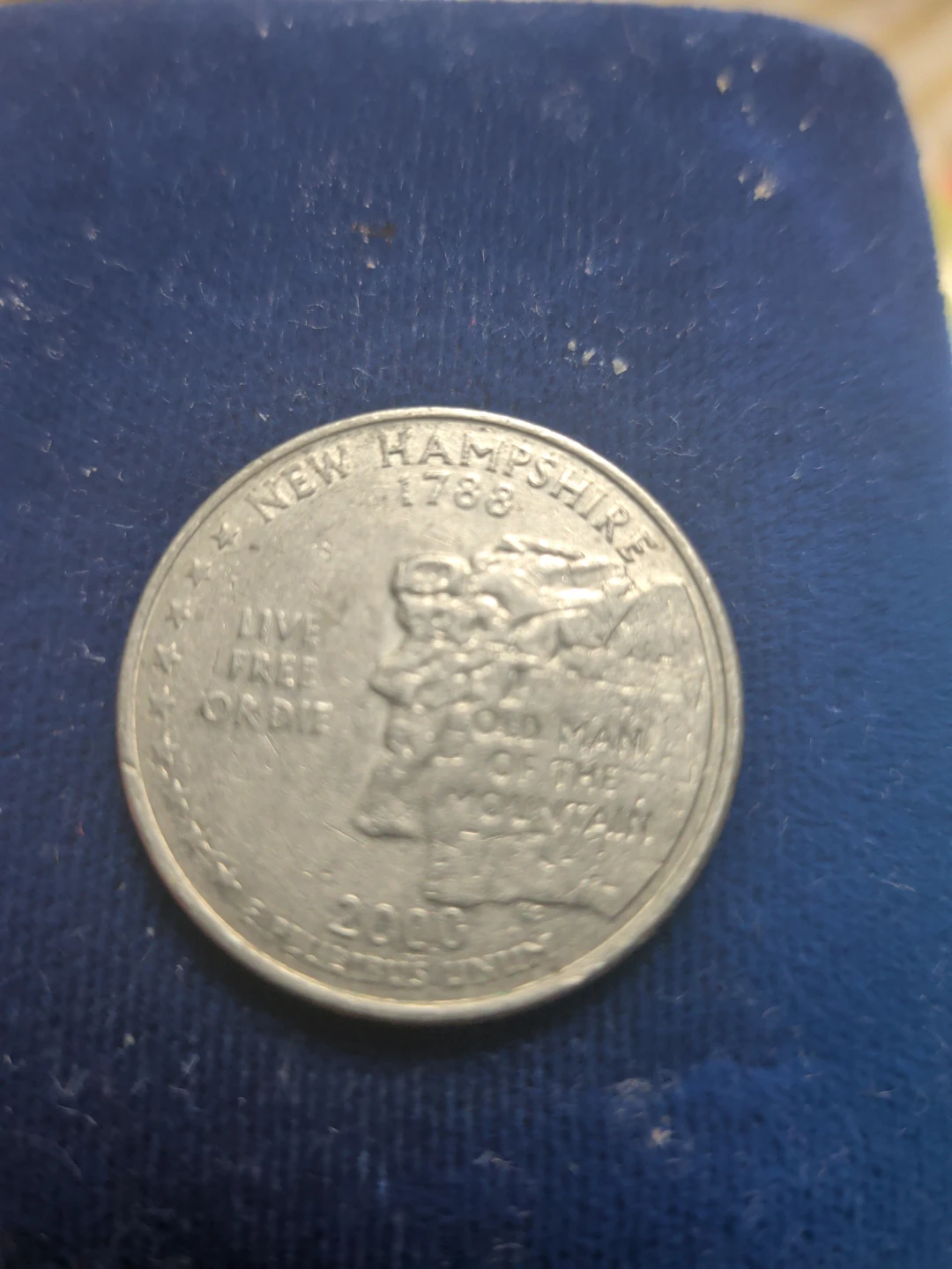 2000 New Hampshire Quarter Dollar Coin