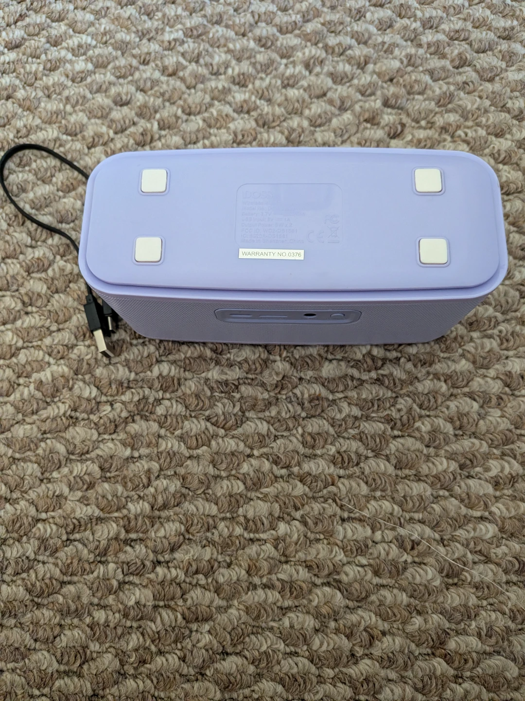 Purple Portable Bluetooth Speaker CASH ONLY AS IS - photo 4