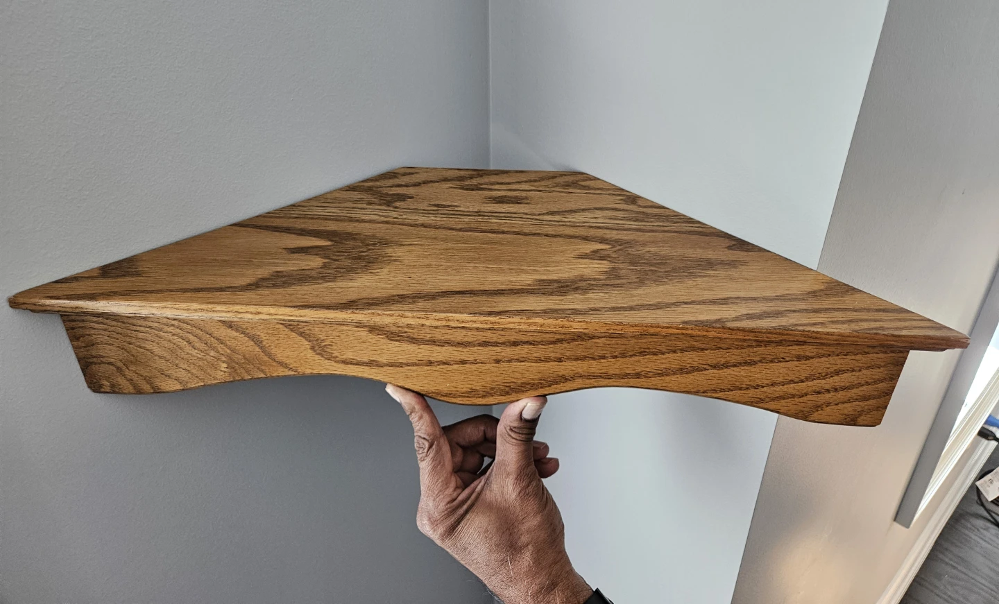 Oak Corner Shelf - photo 2