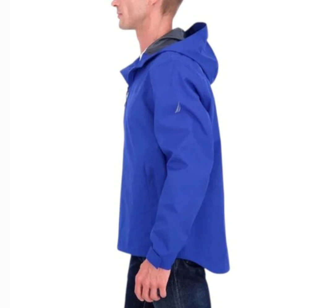 Brand new Nautica Men's Blue Packable Rain Jacket XXL - photo 2