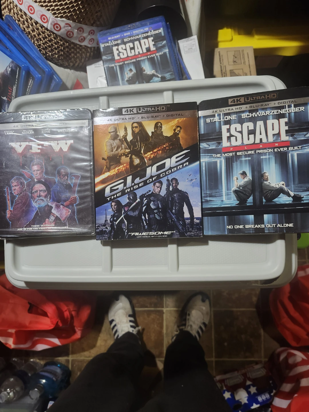 3 Movie 4K UHD Blu-ray Lot: VFW, G.I. Joe, Escape Plan
