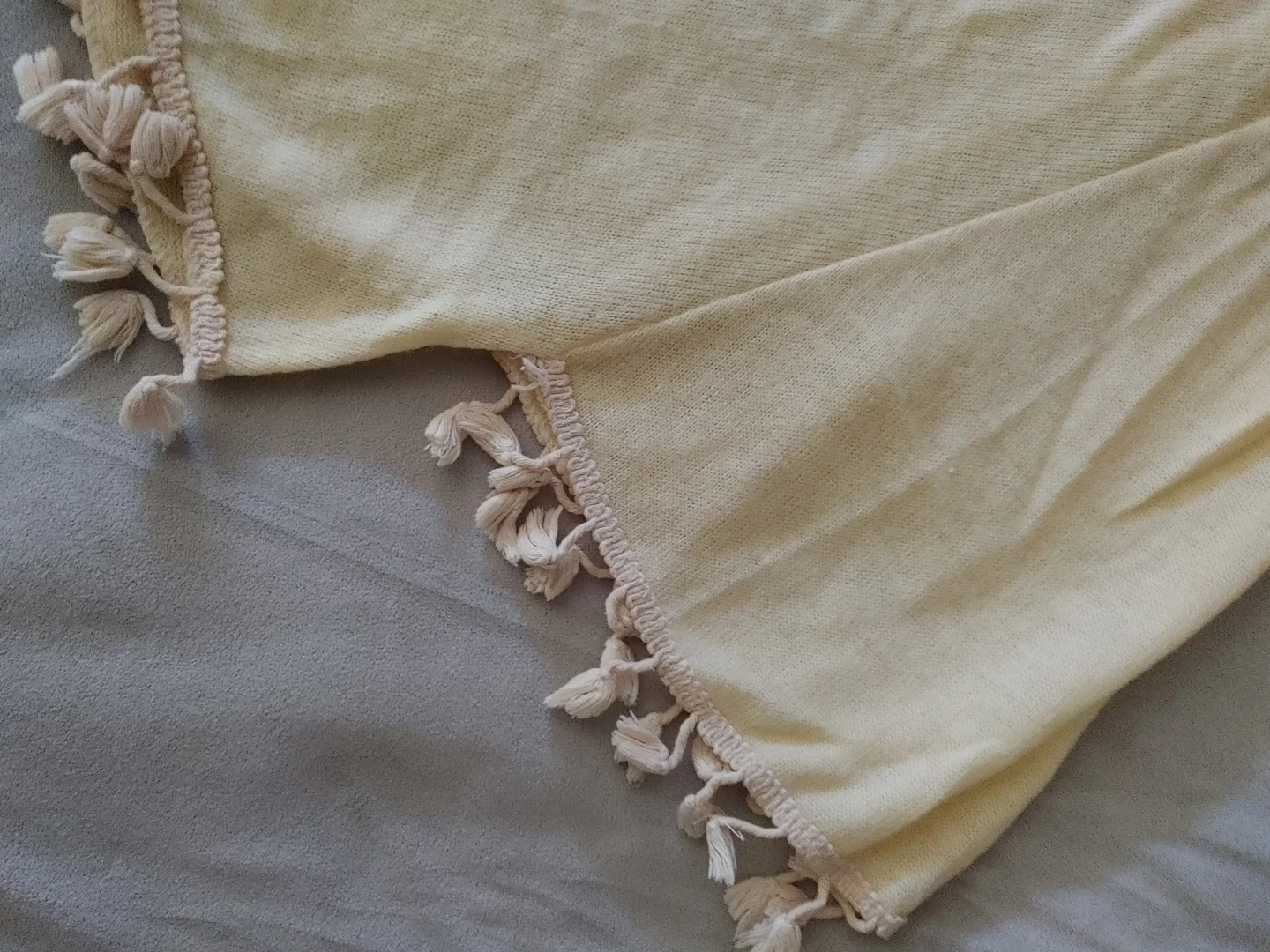 Yellow Tassel Hooded Poncho - photo 4