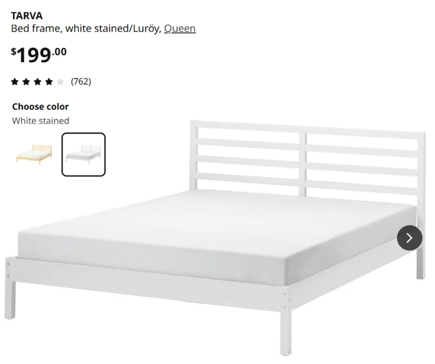 IKEA TARVA Bed Frame Queen - photo 5