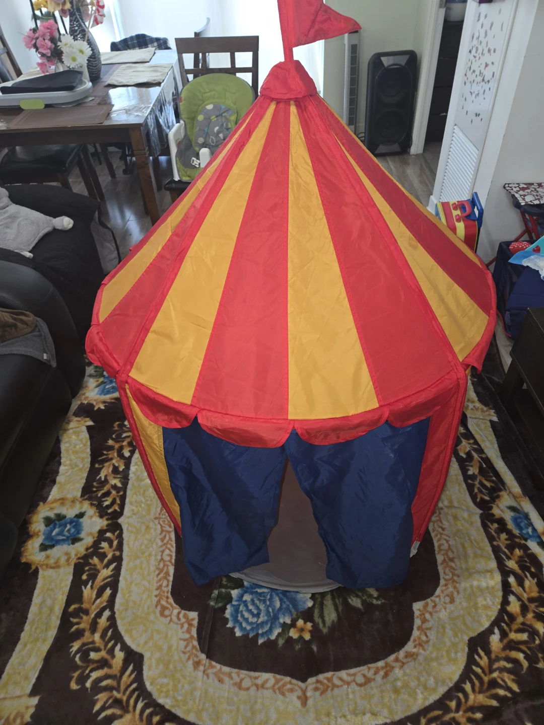 Kids Circus Play Tent with Poles