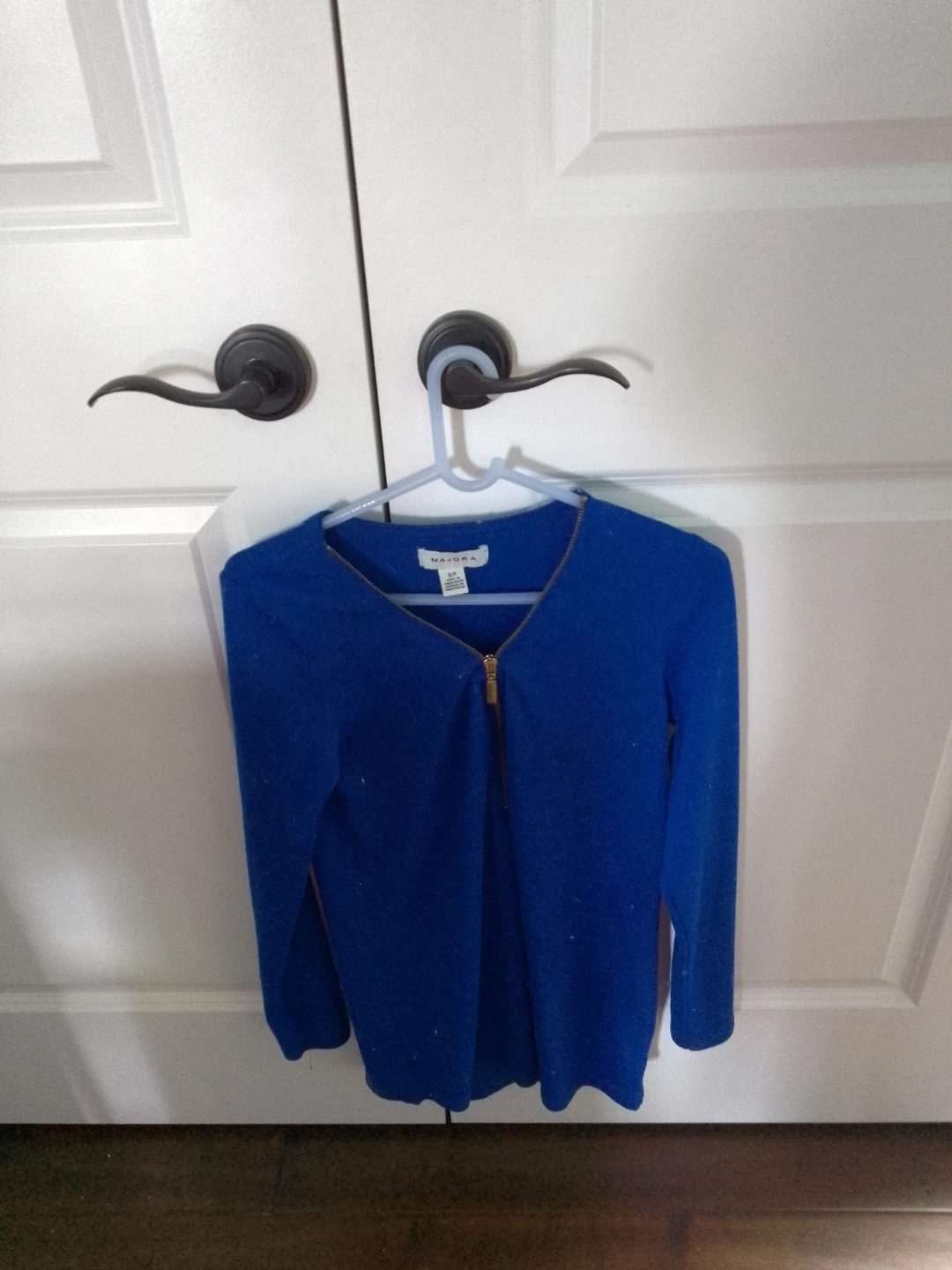 Blue Zip-Up Long T-shirt ⚽