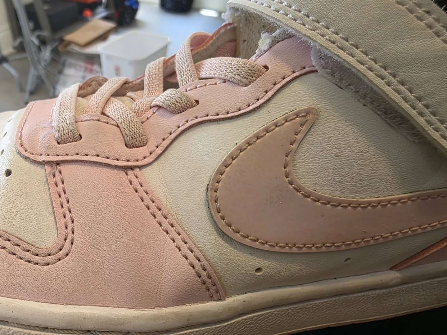 Nike Court Vision Low TD Pink White preschool  Shoes - photo 5