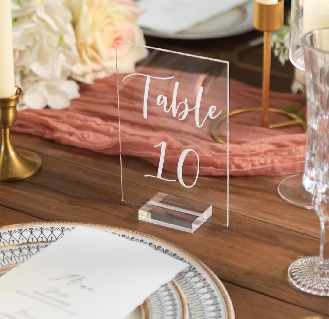 Acrylic Table Numbers 1-15 - photo 2